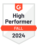 High Performer Fall of 2024 logo.